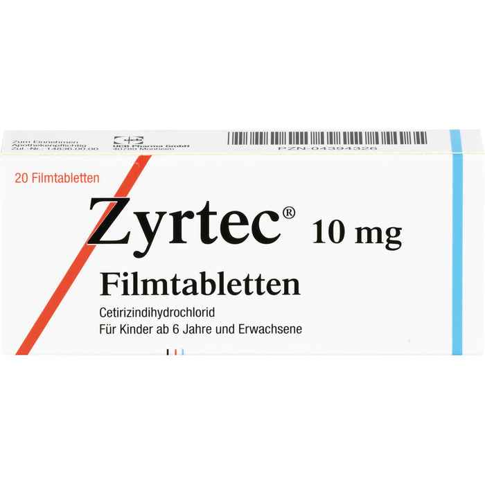 Zyrtec 10 mg Filmtabletten, 20 St. Tabletten