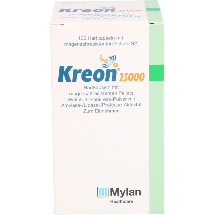 Kreon 25 000, Hartkapseln mit magensaftresistenten Pellets, 100 pc Capsules