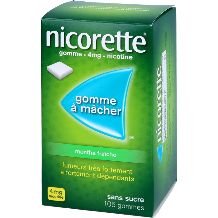 nicorette Kaugummi freshmint 4 mg Reimport EMRAmed, 105 pcs. Chewing gum