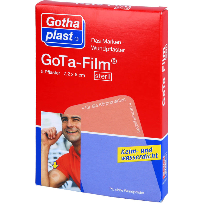 GoTa-Film sterile Pflaster 7,2 cm x 5 cm, 5 pcs. Patch