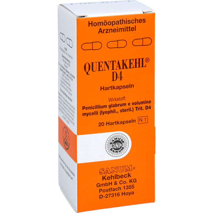 QUENTAKEHL D4 Hartkapseln zum Einnehmen, 20 pcs. Capsules