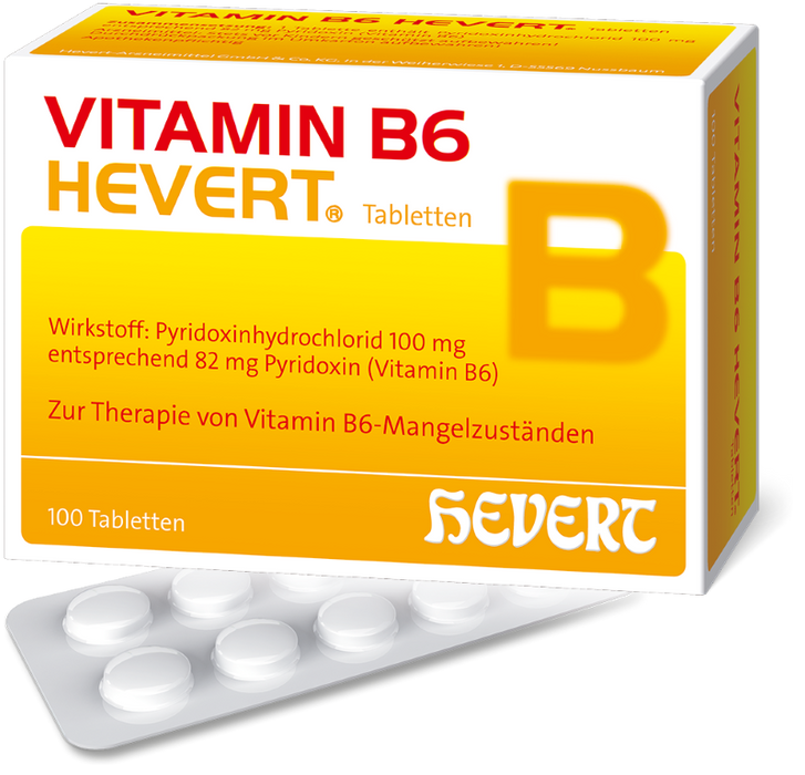 Vitamin B6 Hevert Tabletten, 100 pcs. Tablets