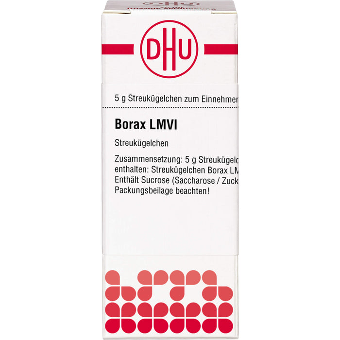 DHU Borax LM VI Streukügelchen, 5 g Globules