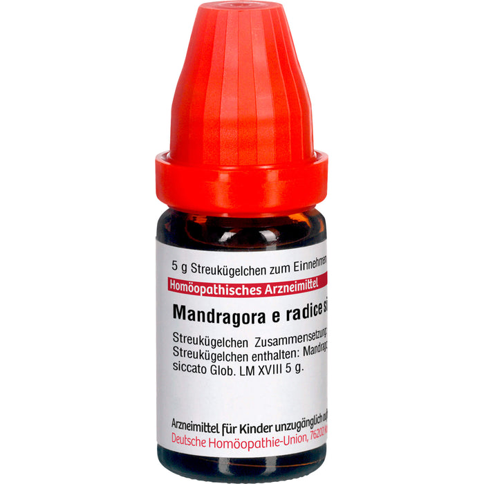 Mandragora e radice siccata LM XVIII DHU Globuli, 5 g Globuli