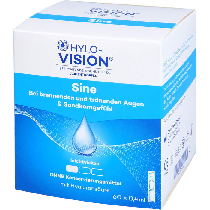 HYLO-VISION Sine Augentropfen bei brennenden Augen, 60 pcs. Ampoules