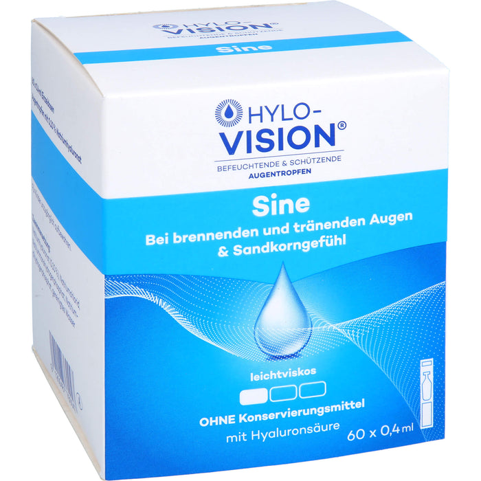 HYLO-VISION Sine Augentropfen bei brennenden Augen, 60 pc Ampoules