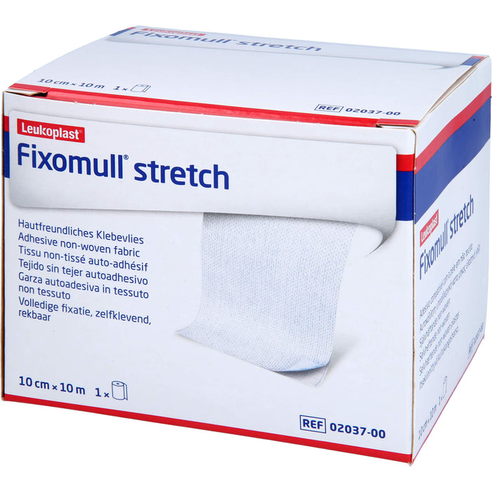 Fixomull Stretch 10 m x 10 cm Klebevlies zur Verbandfixierung, 1 pc Pâte à papier