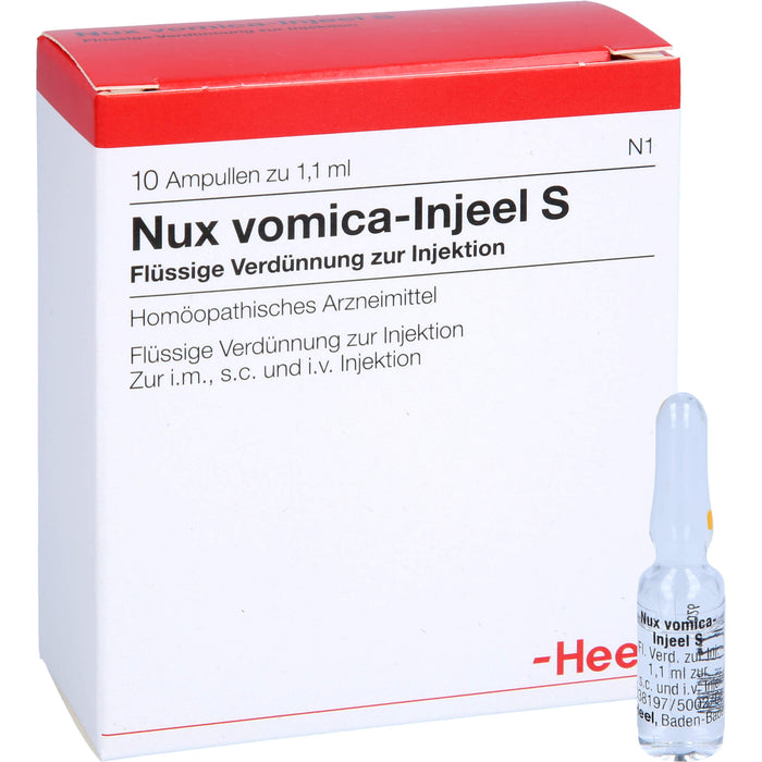 Nux vomica-Injeel S flüssige Verdünnung, 10 St. Ampullen