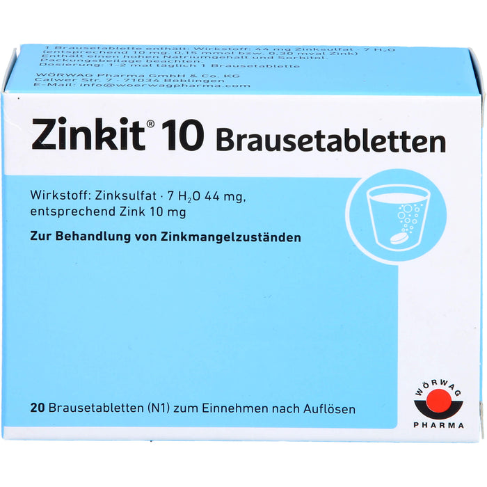 Zinkit 10 Brausetabletten, 20 St. Tabletten