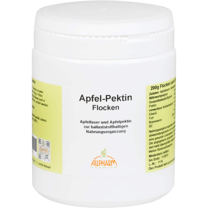 ALLPHARM Apfelpektin Flocken, 200 g Flocken