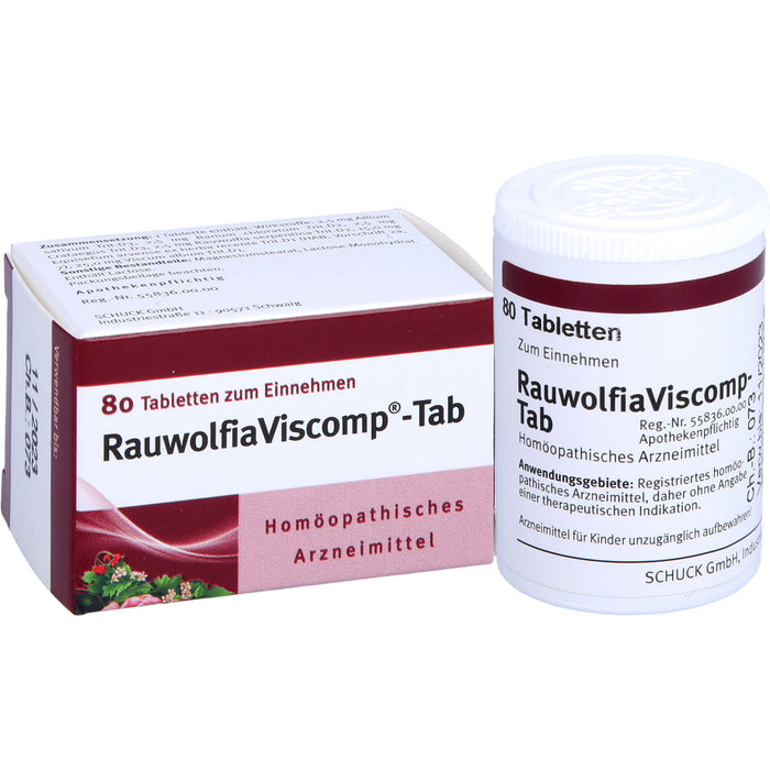 Rauwolfia Viscomp -Tab Tabletten, 80 pcs. Tablets