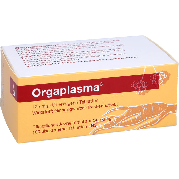 Orgaplasma, 125 mg, Überzogene Tabletten, 100 pcs. Tablets