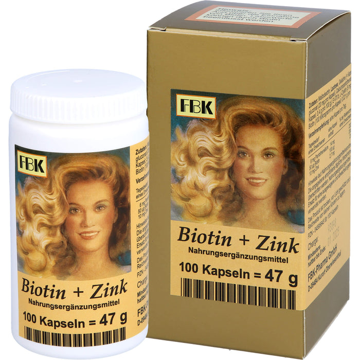 Biotin + Zink Haarkapseln, 100 St KAP