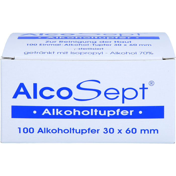 AlcoSept Alkoholtupfer zur Reinigung der Haut, 100 pcs. Swab