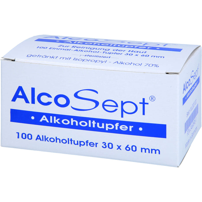 AlcoSept Alkoholtupfer zur Reinigung der Haut, 100 pcs. Swab