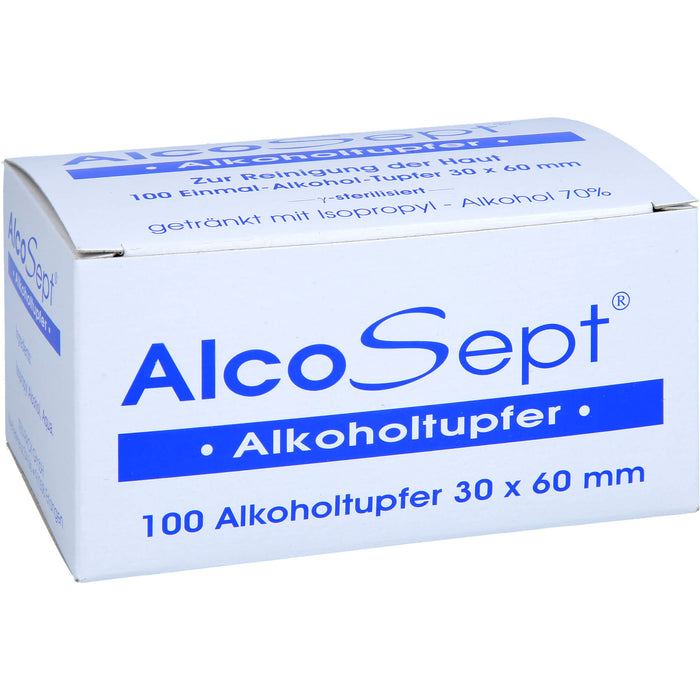 AlcoSept Alkoholtupfer zur Reinigung der Haut, 100 pcs. Swab