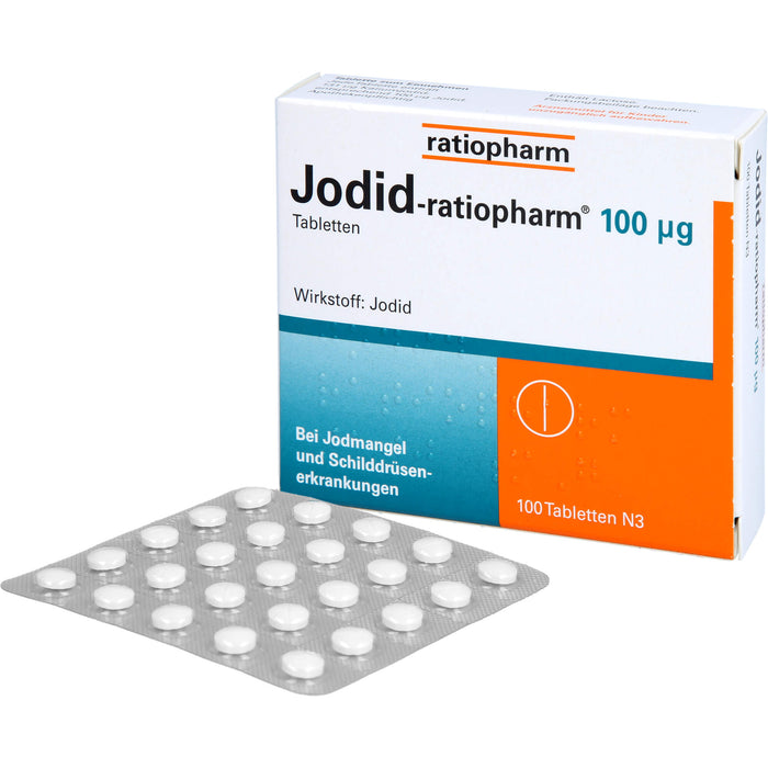 Jodid-ratiopharm 100 µg Tabletten, 100 pcs. Tablets