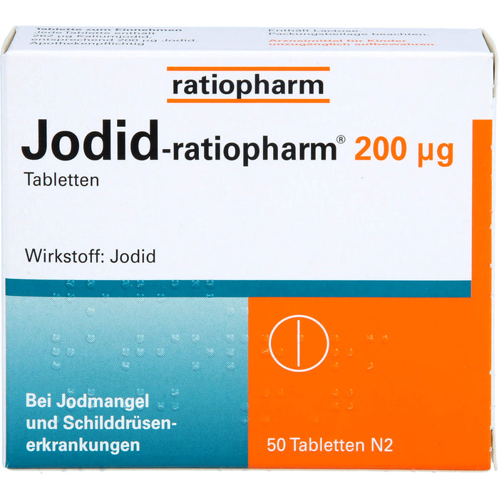 Jodid-ratiopharm 200 µg Tabletten, 50 St. Tabletten