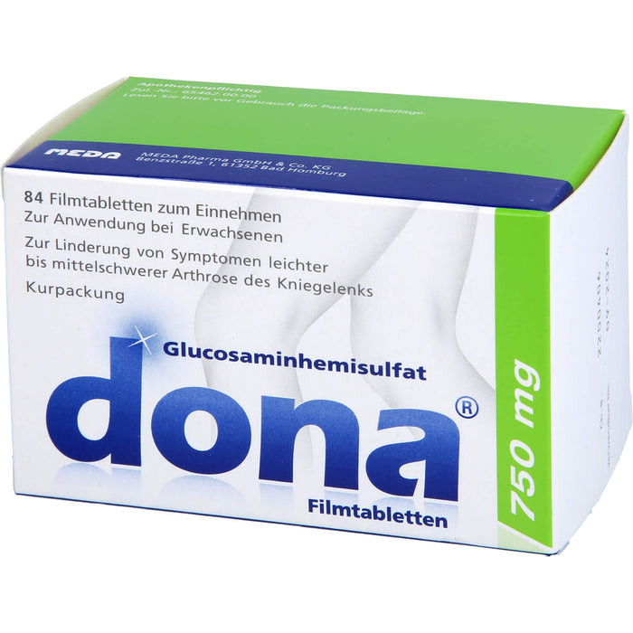 dona 750 mg Tabletten bei Arthrose des Kniegelenks, 84 pcs. Tablets