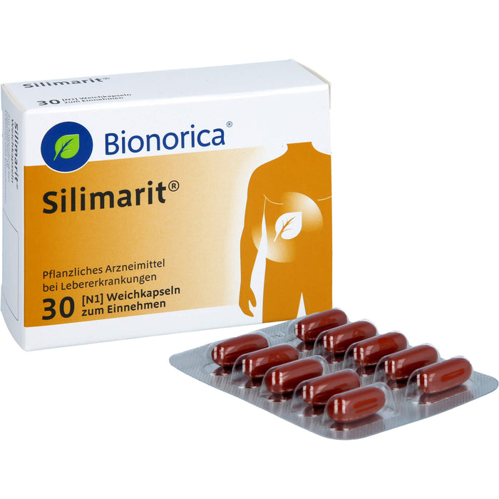 Silimarit Weichkapseln bei Lebererkrankungen, 30 pcs. Capsules