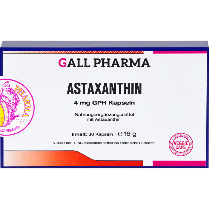 GALL PHARMA Astaxanthin 4 mg GPH Kapseln, 30 pcs. Capsules