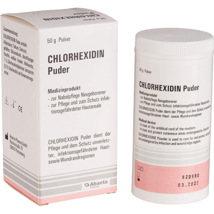 Abanta Pharma Chlorhexidin Puder, 50 g Puder