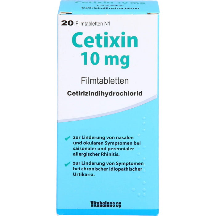 Cetixin 10 mg Filmtabletten bei Allergien, 20 pc Tablettes