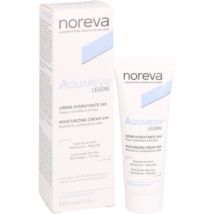 noreva Aquareva Feuchtigkeitscreme 24h, 40 ml Cream