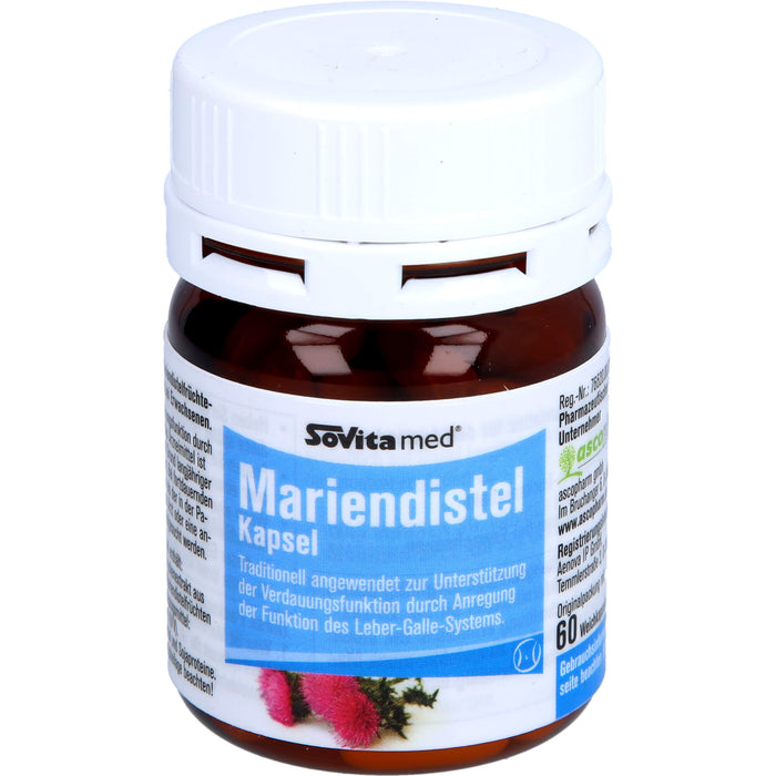 SoVitamed Mariendistel Kapseln, 60 St. Kapseln