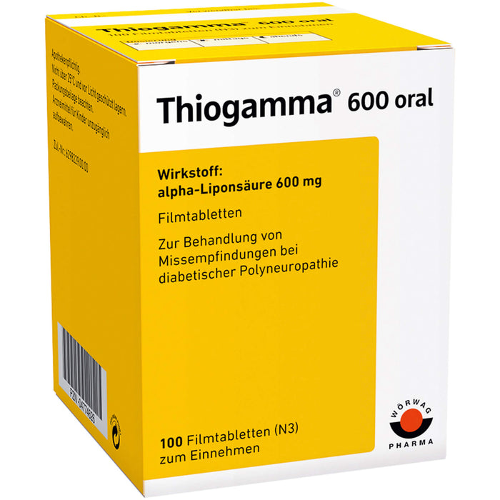 Thiogamma 600 oral Filmtbl., 100 pcs. Tablets