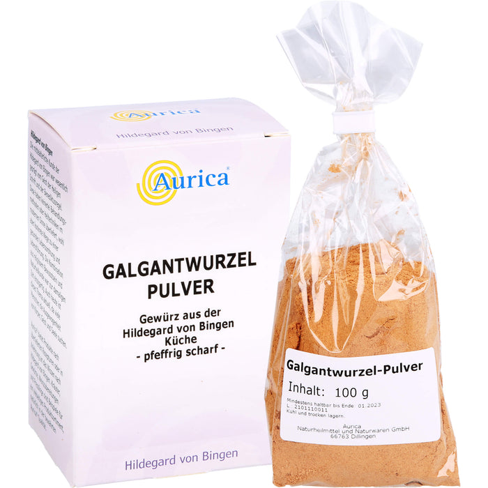 Aurica Galgantwurzel Pulver, 100 g Poudre