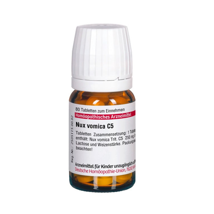 DHU Nux vomica C5 Tabletten, 80 St. Tabletten