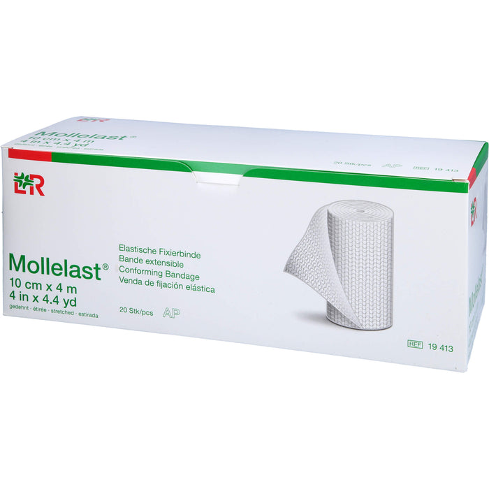 Mollelast Elastische Fixierbinde 10 cm x 4 m, 20 pcs. Pack