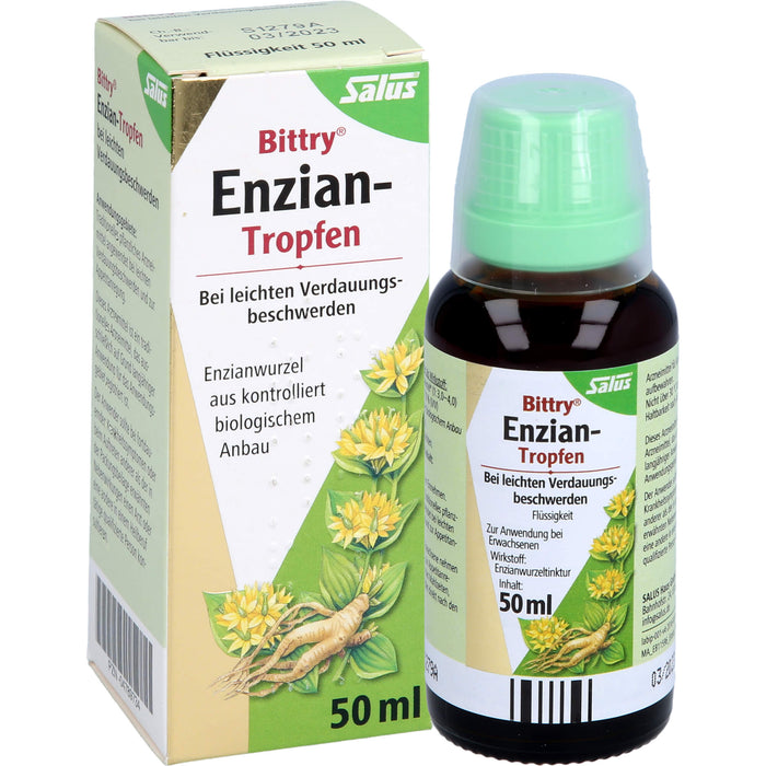 Bittry Enzian-Tropfen b. leicht. Verdauungsbeschw., 50 ml FLE