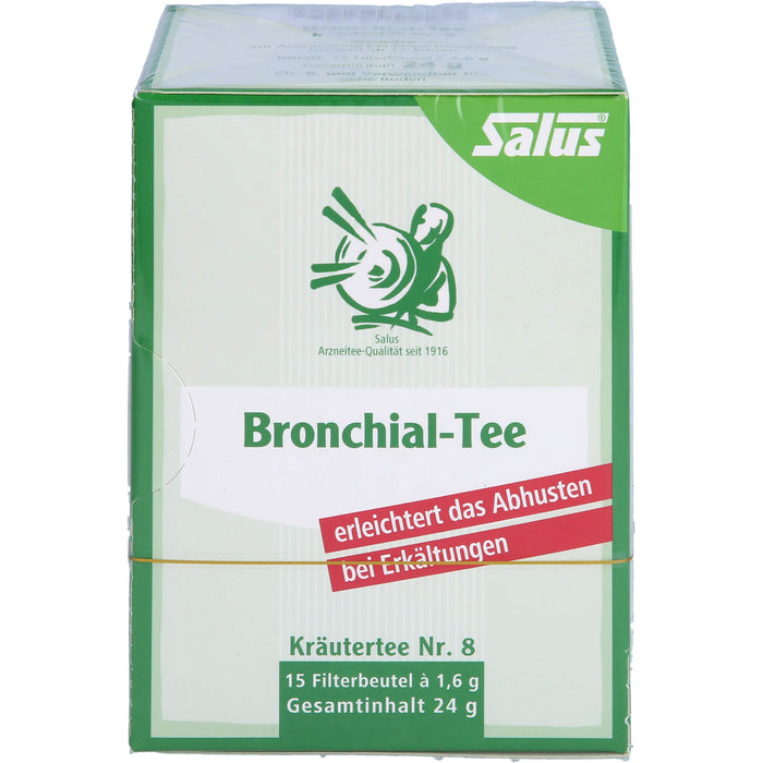 Salus Bronchial-Tee Kräutertee Nr. 8 zur Erleichterung des Abhustens bei Erkältungen, 15 pcs. Filter bag