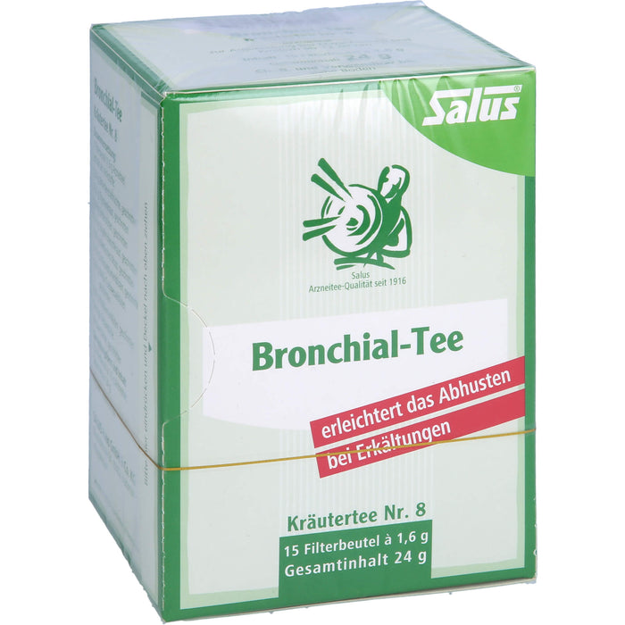 Salus Bronchial-Tee Kräutertee Nr. 8 zur Erleichterung des Abhustens bei Erkältungen, 15 pcs. Filter bag