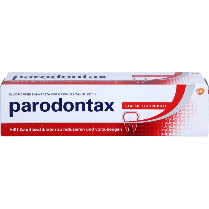 parodontax Classic fluoridfreie Zahnpasta für gesundes Zahnfleisch, 75 ml Dentifrice