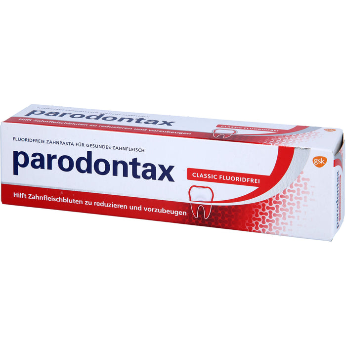 parodontax Classic fluoridfreie Zahnpasta für gesundes Zahnfleisch, 75 ml Dentifrice