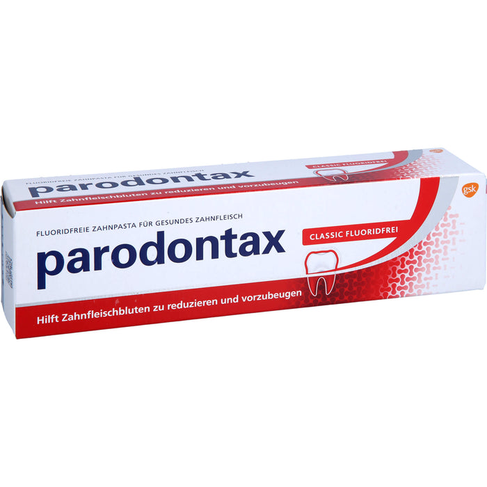 parodontax Classic fluoridfreie Zahnpasta für gesundes Zahnfleisch, 75 ml Dentifrice