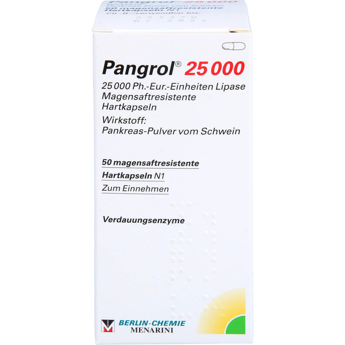 Pangrol 25 000 Kapseln Verdauungsenzyme, 50 pcs. Capsules