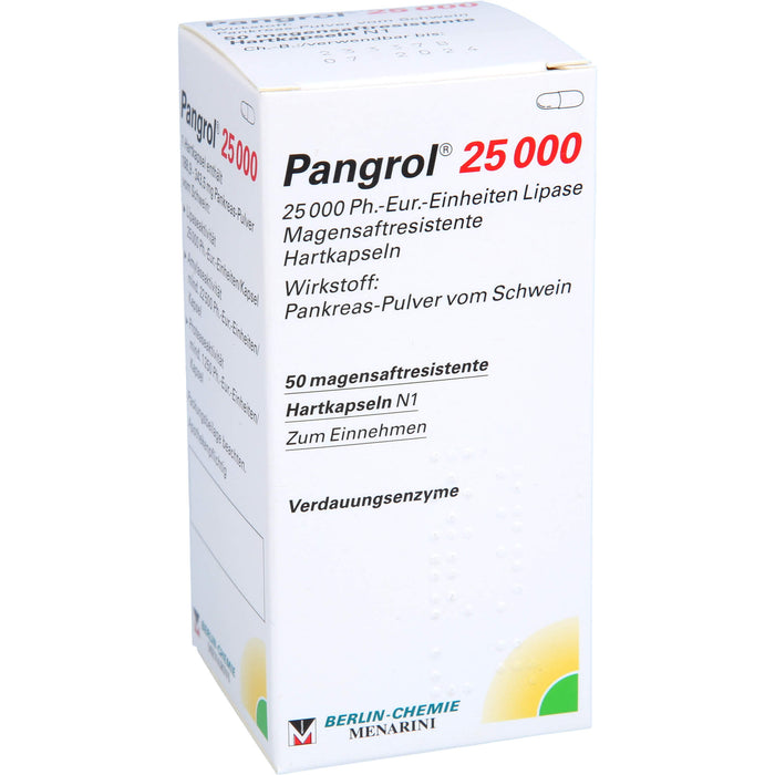 Pangrol 25 000 Kapseln Verdauungsenzyme, 50 pc Capsules