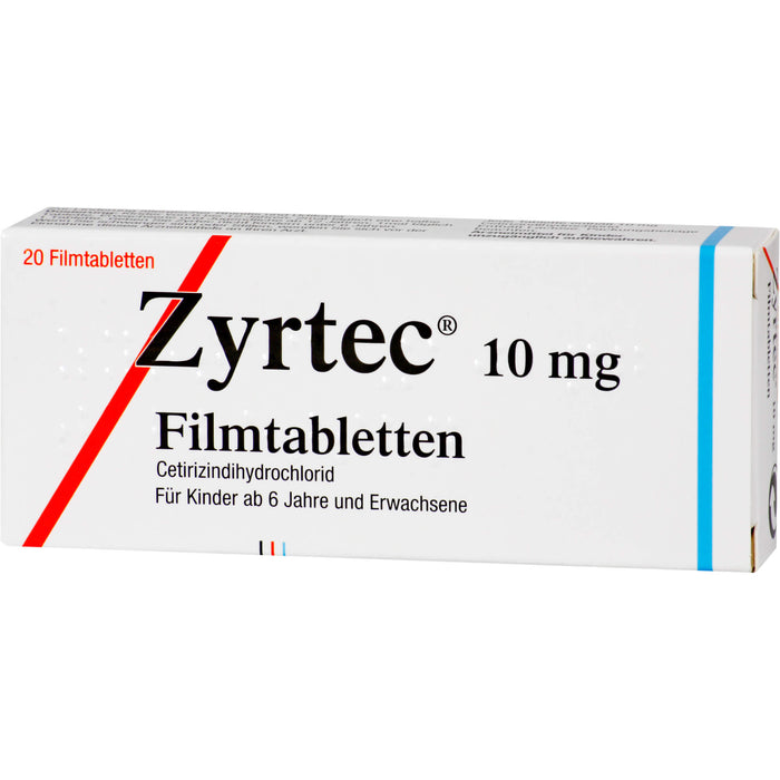 Zyrtec 10 mg Beragena Filmtabletten bei Allergien, 20 St. Tabletten