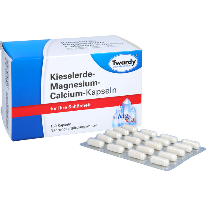 Twardy Kieselerde-Magnesium-Calcium-Kapseln für Ihre Schönheit, 160 pc Capsules