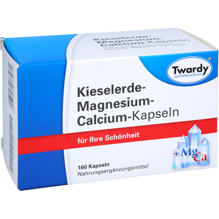 Twardy Kieselerde-Magnesium-Calcium-Kapseln für Ihre Schönheit, 160 pcs. Capsules