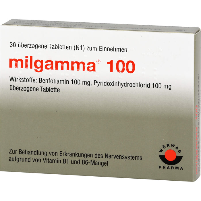 milgamma 100 Tabletten, 30 pc Tablettes