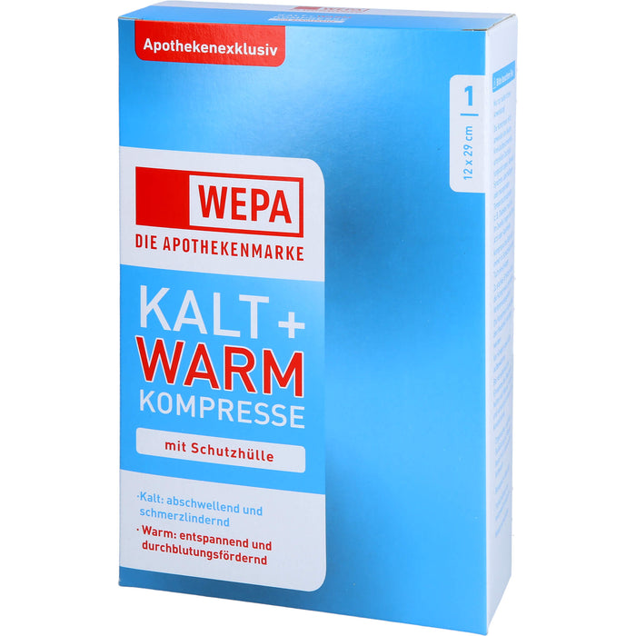 WEPA Kalt + Warm Kompresse mit Schutzhülle 12 x 29 cm, 1 pc Compresses