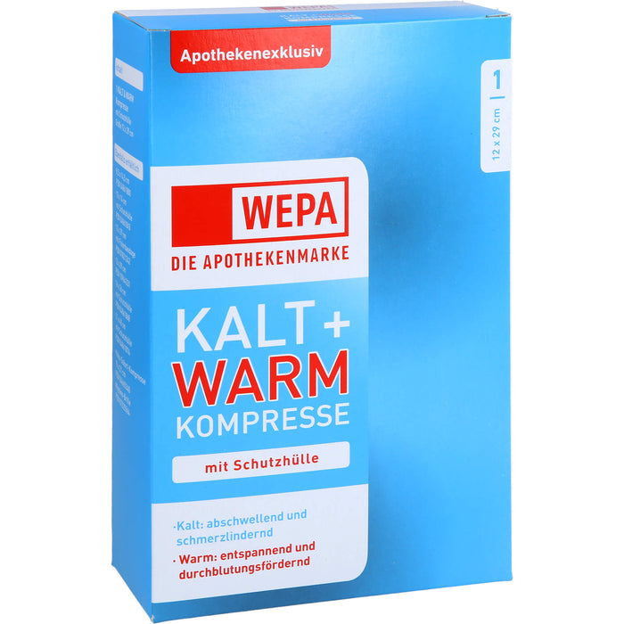 WEPA Kalt + Warm Kompresse mit Schutzhülle 12 x 29 cm, 1 St. Kompressen