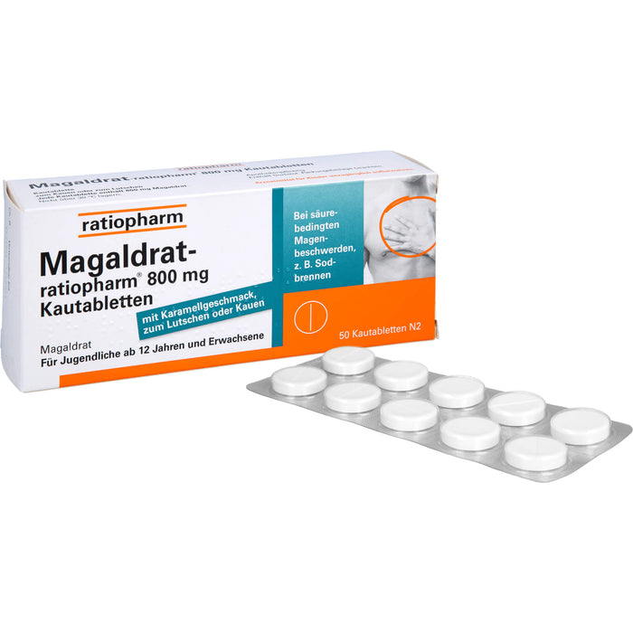 Magaldrat-ratiopharm 800 mg Kautabletten, 50 St TAB