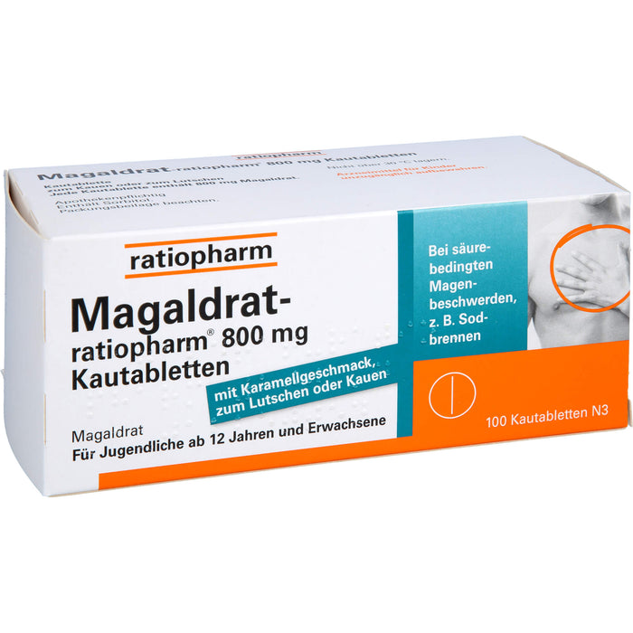 Magaldrat-ratiopharm 800 mg Kautabletten, 100 St TAB