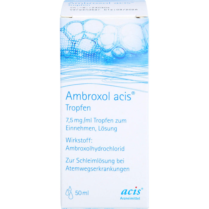 Ambroxol acis Tropfen, 7,5 mg/ml Tropfen zum Einnehmen, Lösung, 50 ml TEI